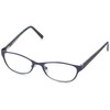 Foster Grant Charlsie Multifocus Reading Glasses, Satin Navy/Transparent, 1.25 x