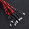 50pcs LED Diode Light, 12V 3mm Round Head Purple Light