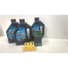 Maxima Sea-Doo Oil Change Kit & Spark plugs all 4-Tec 2002-2017 RXP RXT GTX GTI OEM NEW