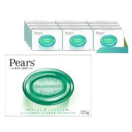 Pears Lemon Flower Extracts Green Soap Bars 125g – Pack of 12