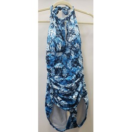 Miracle Dreamsuit By Miracle Brands Womens Bathing Suit One Piece Blue Multi size 10 nwt