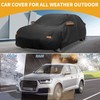Partuto Car Cover Waterproof All Weather Sun Rain Protection Full