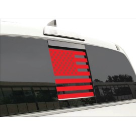 ANYStickerYouWant USA American Flag Rear Sliding Window Vinyl Decal Fits Dodge RAM 2010-2021