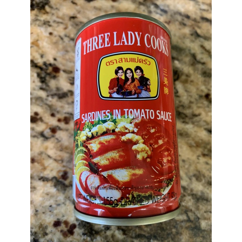 THREE LADY COOKS 10pcs SARDINES IN TOMATO SAUCE THREE LADY