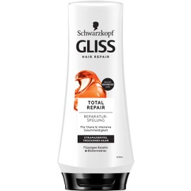 Gliss Total Repair Conditioner (200 ml), Hair Conditioner with Keratin Repairs Dry, Damaged Hair, Conditioner for up to 90 Percent Less Hair Breakage