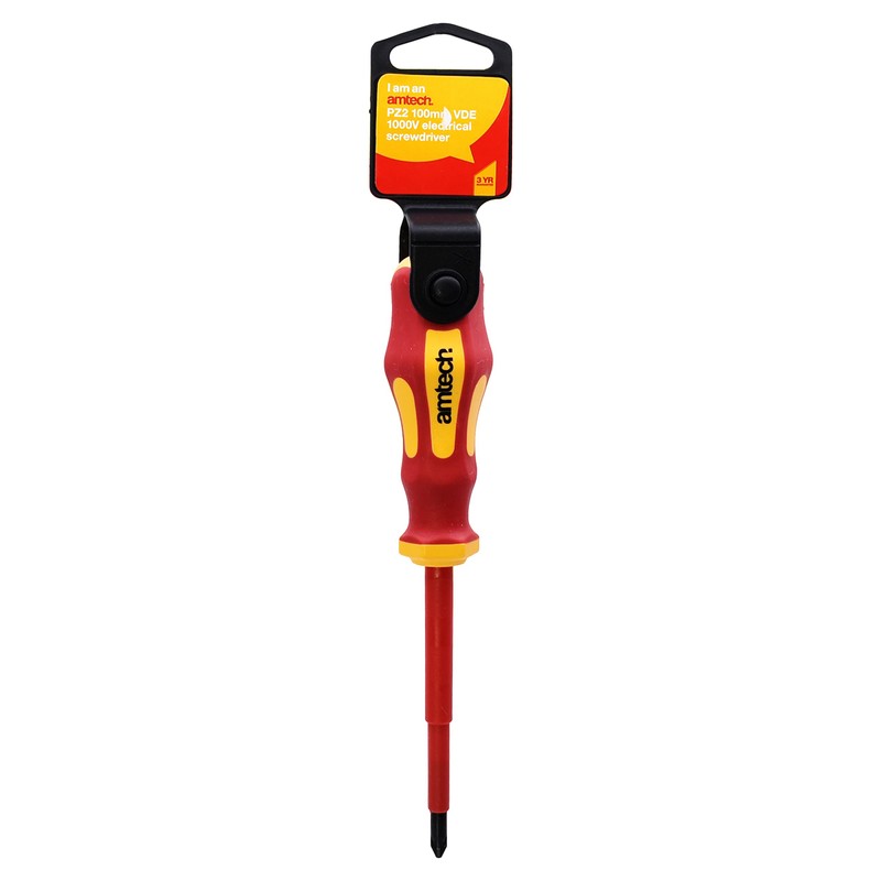Amtech L0653 100mm Pozidriv™ VDE 1000V Electrical Screwdriver with PZ