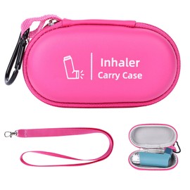 Asthma Inhaler Holder Case – Hard Shell Travel Storage Case, High Visibility, Compact & Secure Fit – On-the-Go (Inhaler Not Included) - (Inhaler Width Larger than 1.8 inch will NoT fit) (Small)