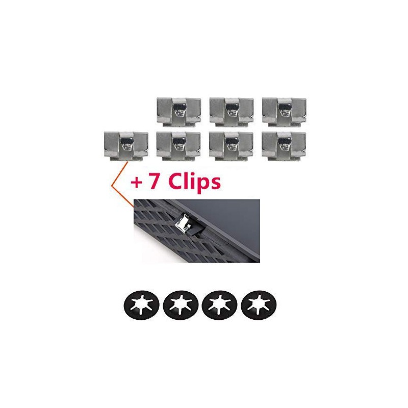 Hood Scoop Molding Bezel w/ 4 Retainer Nuts Compatible with