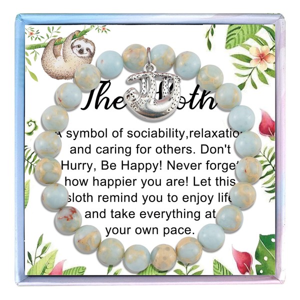 Fullrainbow Sloth Gifts for Women,Sloth Gifts,Sloth Stuff,Sloth,Sloth Bracelet,Sloth Inspirational Gifts