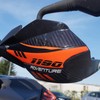 labelbike - 3D Hand Guard Protective Sticker for Motorcycles Compatible
