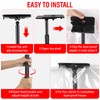 10FT Dust Barrier Poles Kit,Spring Retractable Zipper Wall Poles for
