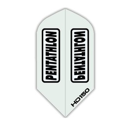 US Darts 3 Sets (9 Flights) Pentathlon HD150 Clear Slim Dart Flights - 150 Micron - Super Tough