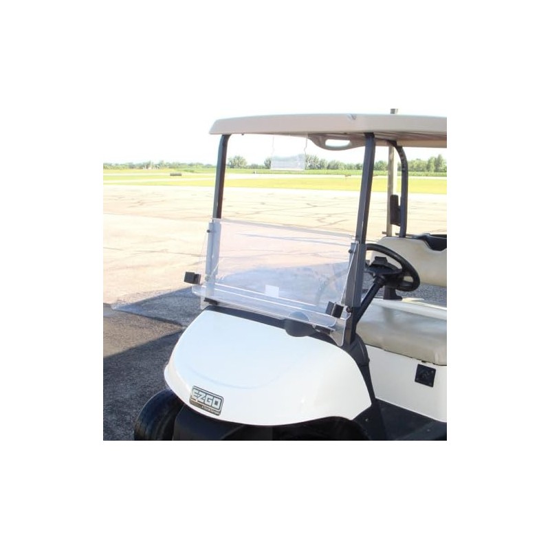 GCA EZGO RXV CLEAR Folding Windshield (Years 2008-2023)