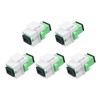 Duogalia 5 Pack SC/APC Fiber Optic Coupler Keystone Jack Modular