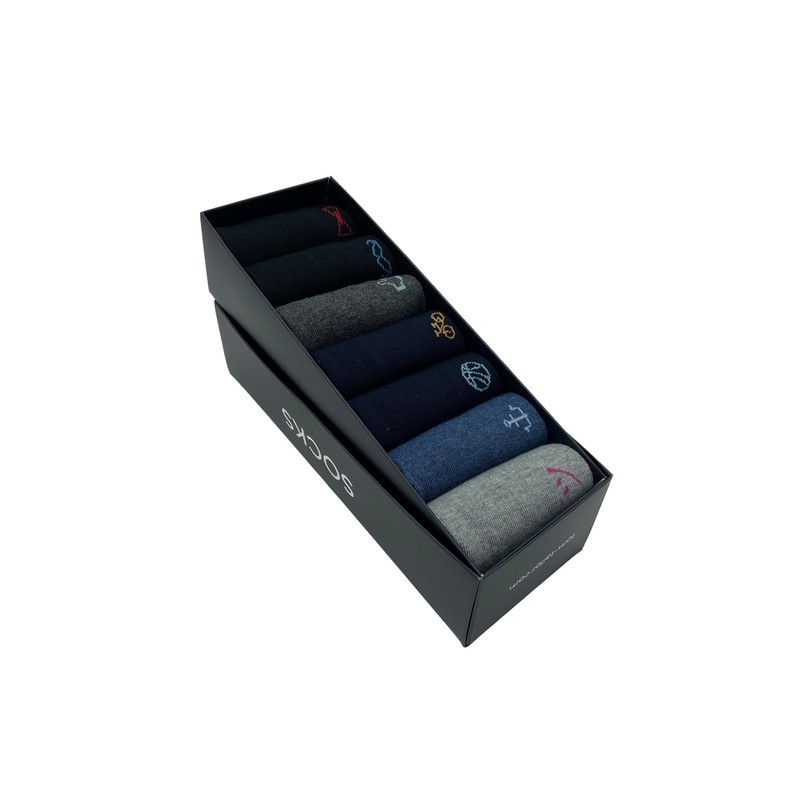 TOM TAILOR Socks Men's in a 7-Day Box - Grey