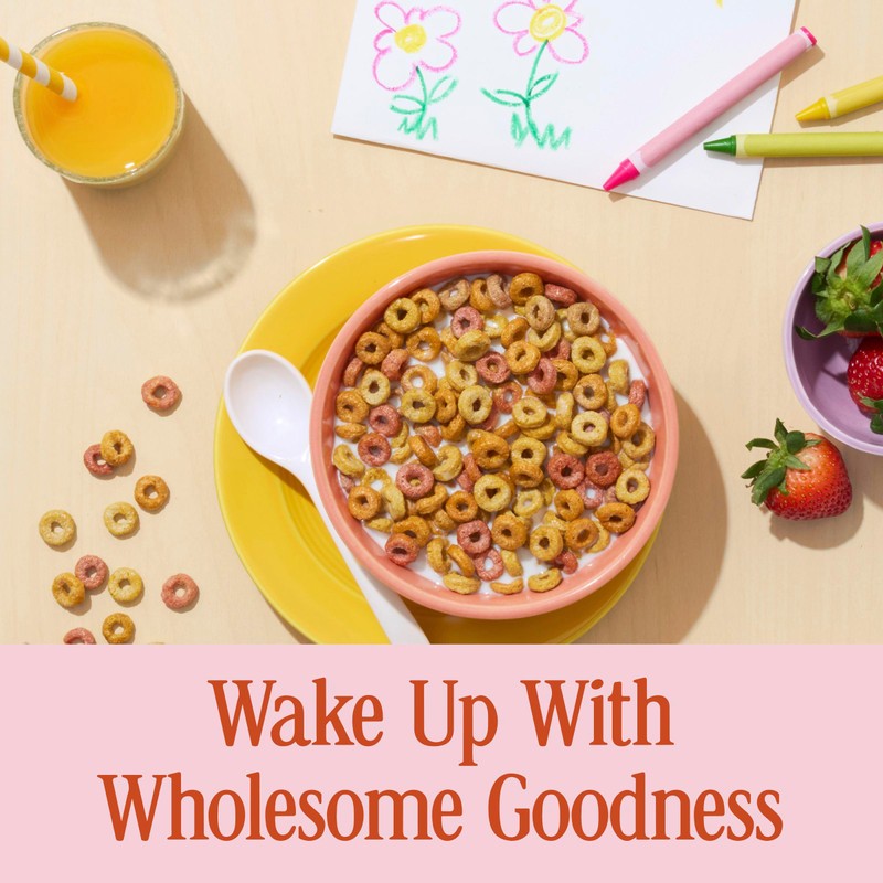 Cheerios Veggie Blends Breakfast Cereal, Apple Strawberry, Made with Fruits
