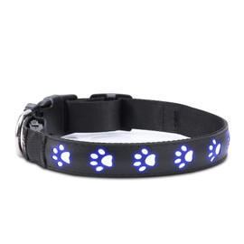 Dog Collar, Dog Collar, Training Collar for Dogs, LED Luminescent Collar, 7 Modes, Nylon, Breathable, Popular, Painless, Soft Pad, Lightweight, Waterproof, Stylish, Adjustable, Harness, Training,