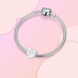 LUXILLA "I can do all things through Christ who strengthens me Philippians 4:13" Charm 925 Sterling Silver fits Bracelets Necklace Pendant Bead Charms Jewelry Gift for Women