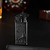 Torch Lighter, Relief Wolf Design Magic Dual Flame Lighter with