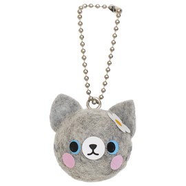 Hamanaka Felt Wool Kit Shakashaka Felt Ball Cat Ball Chain Mascot H441-628