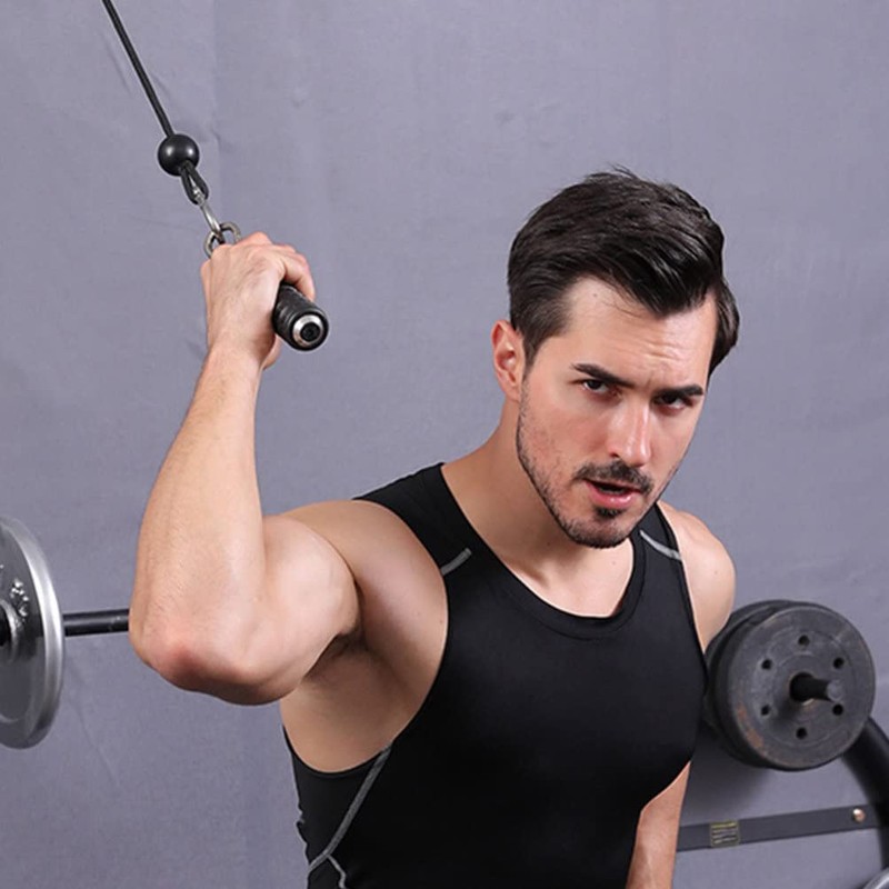 Gatuida Fitness Handle Muscle Training Handle Workout Resistance Cable Machine