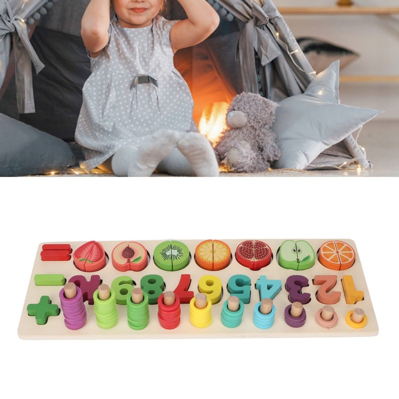 Counting Shape Stacker Improve Cognitive Ability Smoother Edge Bright Colors