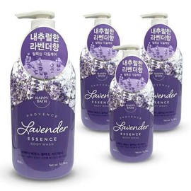Happy Bath Lavender Essence Exfoliating Body Wash 900g (4 packs) / 해피바스 라벤더 에센스 각질케어 바디워시 900g 4개