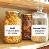 44 Pack Clear Adhesive Pockets, Labels Holder for Storage Bins,