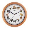 SELVA Animal Clock, Wall Clock, with Animal Sounds at Every