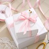 FAKILO Polka Dot Grosgrain Ribbon 10mm X 22m Pink and