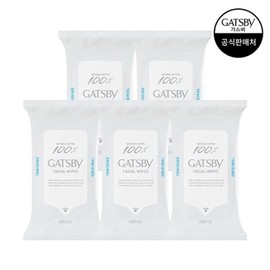 Gatsby 갸스비 훼이셜 페이퍼 쿨 타입 15매 x5팩 Gatsby Facial Paper Cool Type 15 Sheets x 5 Packs