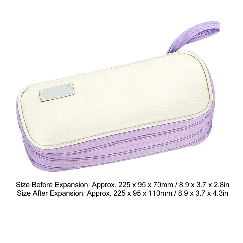 Expandable Pencil Case Multipurpose Expand Zipper Bag Organizer Pouch for