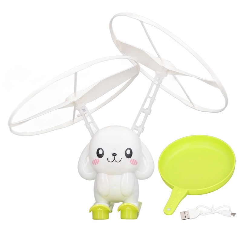 Bubble Blowing Helicopter Toy USB Rechargeable Automatic Induction Bubble Flying