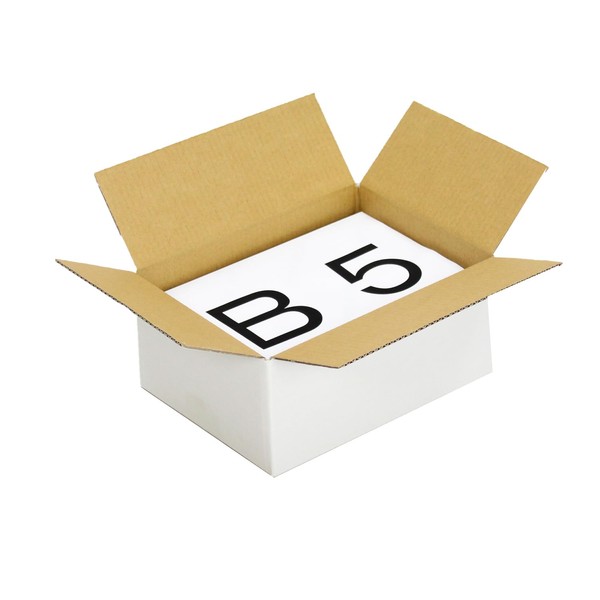Earth Cardboard ID0042 Cardboard, 60 Sizes, Set of 30, Compatible with Cool Services, B5, Depth 44.9 inches (114 mm), White, Cardboard, 60