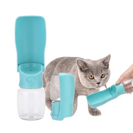 Portable Dog Water Bottle for Walking - Leak Proof Foldable Pet Water Bottles Dispenser Bowl Travel Drink Cup for Walking Hiking Traveling