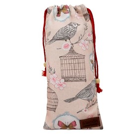 Ballet Shoe Bag,Canvas Ballet Slipper Pointe Shoes Drawstring Bag Pouch Pink Tower