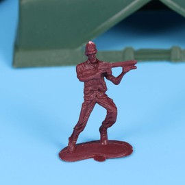 TOYANDONA 200pcs Men Action Figures, Mini Soldier Model Toys Plastic Military Men Figures Soldier Toy for Kids (Red+Green)