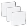 PATIKIL Acrylic Stamp Block, 3 Pack Stamping Block Rectangular Shape