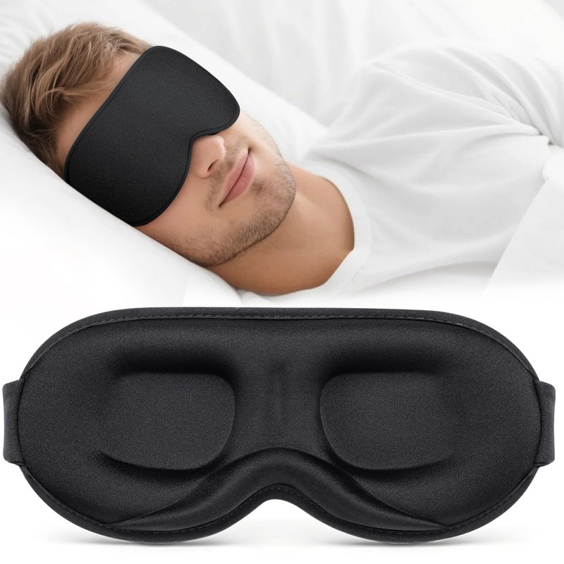 Vynix® Sleep Mask for Men Women - 100% Blackout Eye