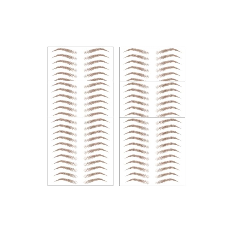Aresvns 4D Eyebrow Tattoos Brown 66 Pairs, Waterproof Imitation fake