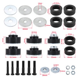 Dokili Subframe Body Mount Bushing W/Hardware for C.hevy 1967-1972 Firebird 1967-1981 Camaro 1968-1974 Nova