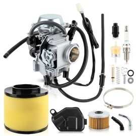 TRX 350 Carburetor Compatible with Honda Rancher 350 TRX350 TRX350FE TRX350FM TRX350TM TRX350TE TRX350ES 2000-2006 With Air Filter Oil Filter Parts
