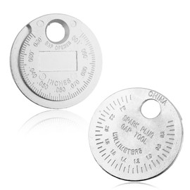 Figpade 2PCS 0.02"-0.10" Spark Plug Gap Tool,Portable Sparks Plug Gapping Tool with Slots & Clear Markings,Hard & Rust-Proof Sparks Plugs Gapper as Spark Plugs Gap Gauge Car Tools