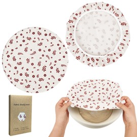 2 Pcs 10 Inch Bowl Covers for Bread Proofing Reusable Bowl Covers With Food-Grade TPU Lining Easy Cleaning for Sourdough Rising Food Storage