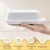 Hekeieon Butter Dish with Lid, Butter Keeper, Easy Scoop,Butter Container