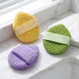 Set of 3 face wash sponges, face wash sponge, cleansing pad, honeycomb structure, pore deep cleansing, mud pack removal, dead skin care / 세안해면 3종 세트 얼굴 세안스펀지 클렌징패드 벌집구조 모공 딥클렌징 머드팩제거 각질관리