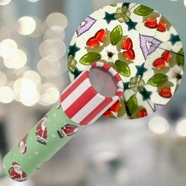 MIJOMA Kaleidoscope Christmas Set, Christmas Kaleidoscope for Wondering and Experimenting with Mirrors, Light and Colours, Classic Educational Toy for Children, Gift (2 Pieces 19 x 4.2 cm)