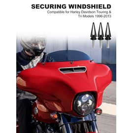 AILMOTO Fairing Bolts, Motorcycle Windshield Screws, Windshield Bolts Compatible for Harley Davidson Street Glide Electra Glide Classic Ultra Limited FLHX FLHTCUTG 1996-2013