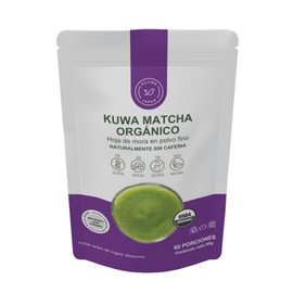 MULBERRY LEAF TEA POWDER - KUWA MATCHA ORGÁNICO (60g) AOJIRU, JAPÓN, Naturalmente SIN cafeína, sin azúcar, Té HOJA DE MORA ORGÁNICO EN POLVO, USDA y  