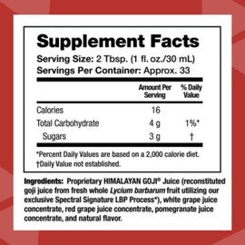Youngevity GoChi Himalayan Goji Juice – Advanced Spectral Signature LBP Process – Antioxidant-Rich Goji, Pomegranate, Grape Juice – Immune and Energy Support – 1 Liter Bottle – No Sugar Added (Pack of 1)